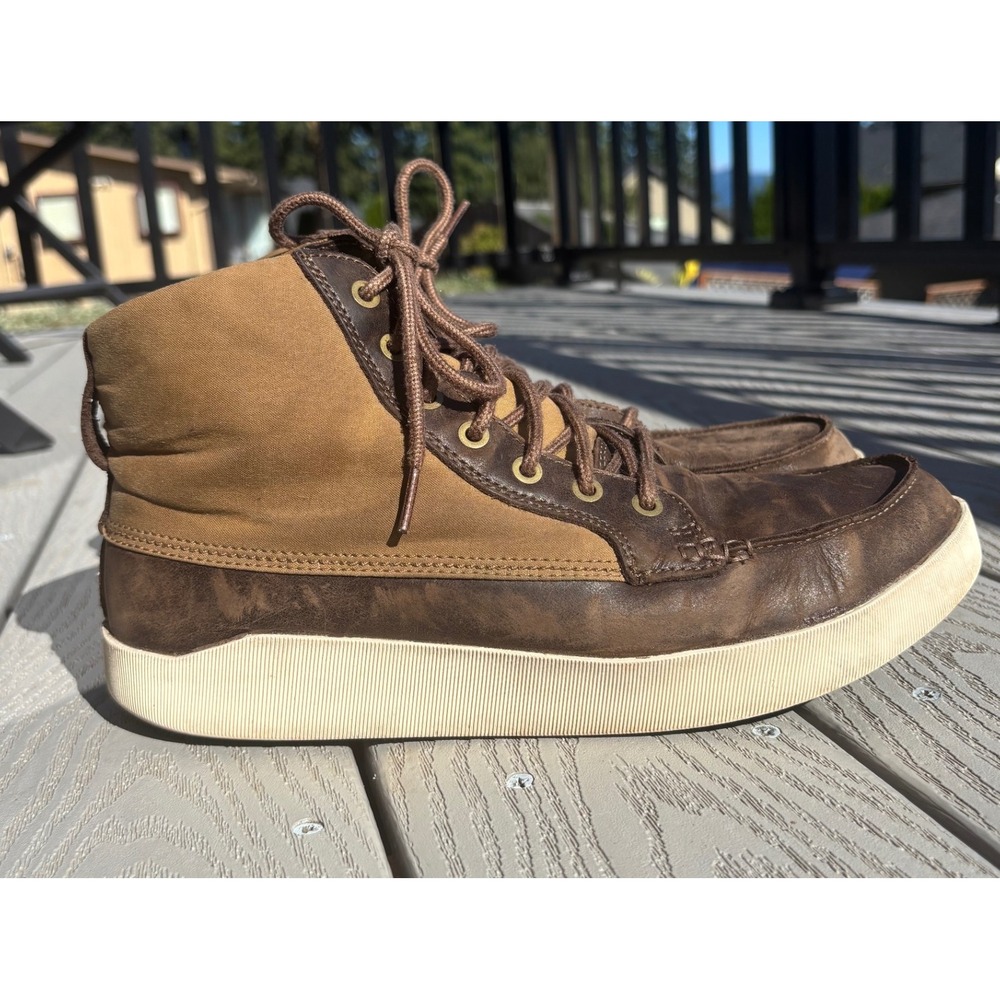 OluKai Men’s Molina High Top Moc Toe Boots— Size 10.5
